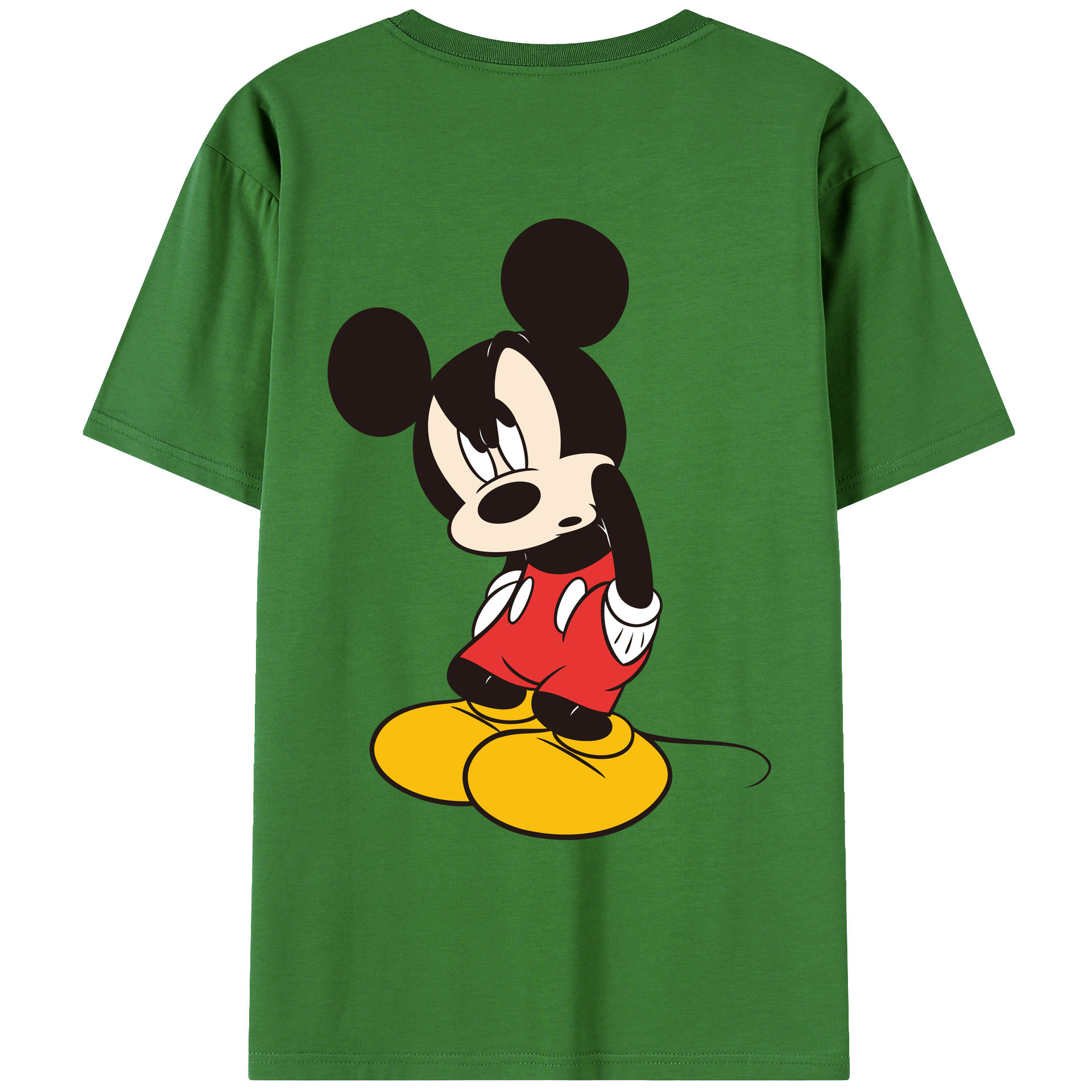 （画像用） ミッキーマウス Mickey Mouse レディース半袖Tシャツ(バックプリント)